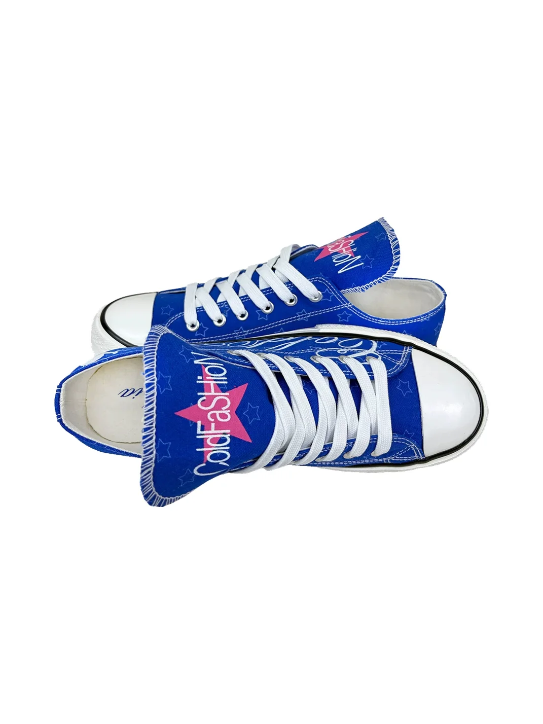 ColdAsia | Star Script Skull Canvas Sneakers