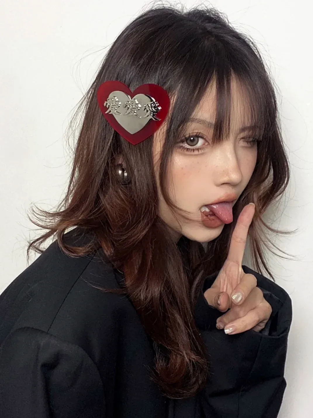 EOHSTUDIO | Y2K Titanium Steel Heart Cross Star Hair Clips
