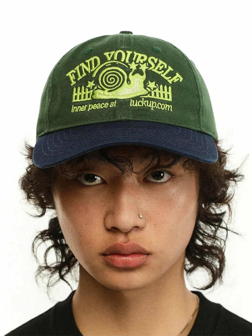 LUCKUP Archive | Embroidered Colorblock Vintage Baseball Cap