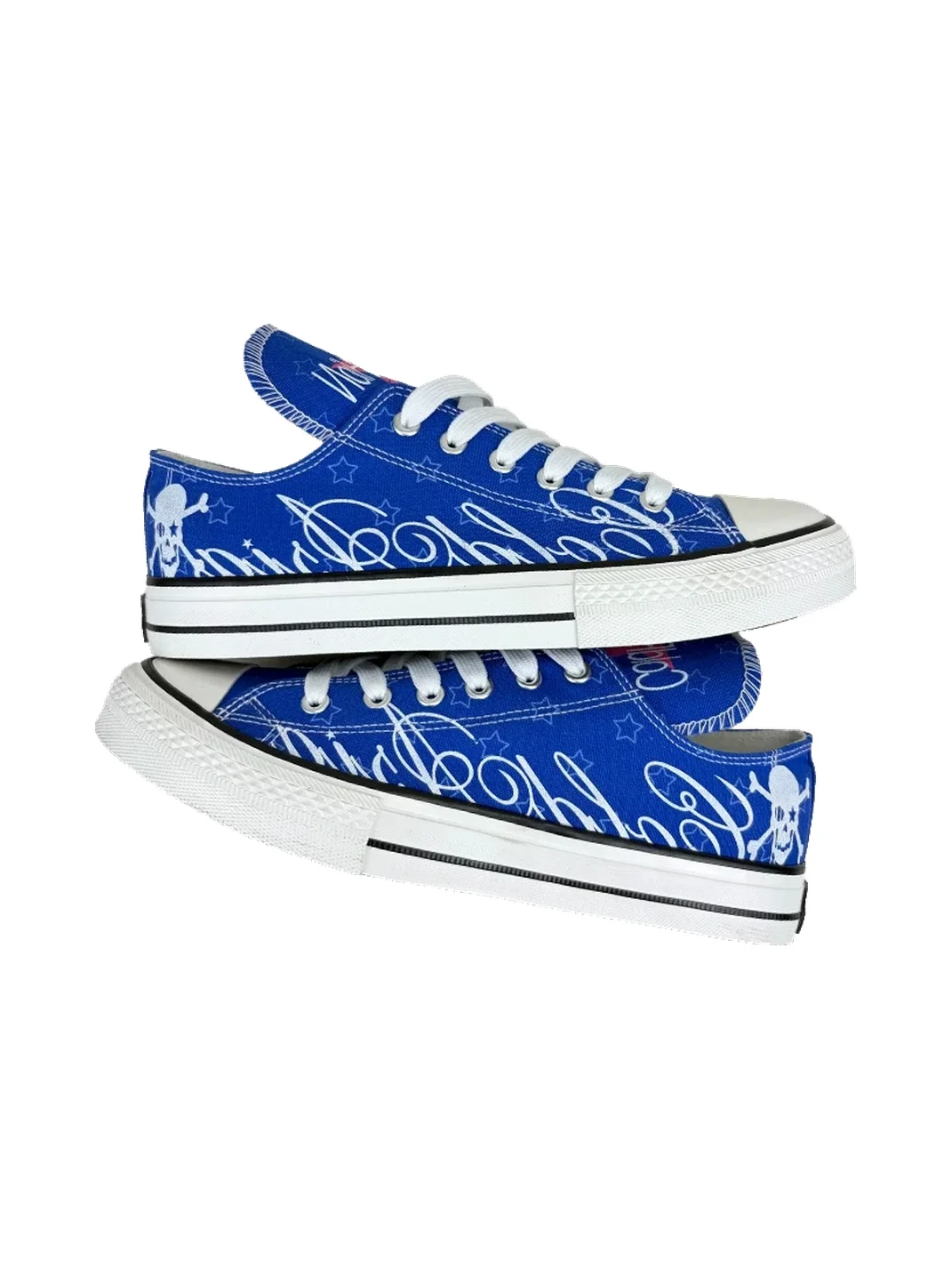 ColdAsia | Star Script Skull Canvas Sneakers