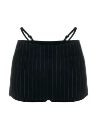 HYTE MOLY | Striped Low-Rise Skort Skirt