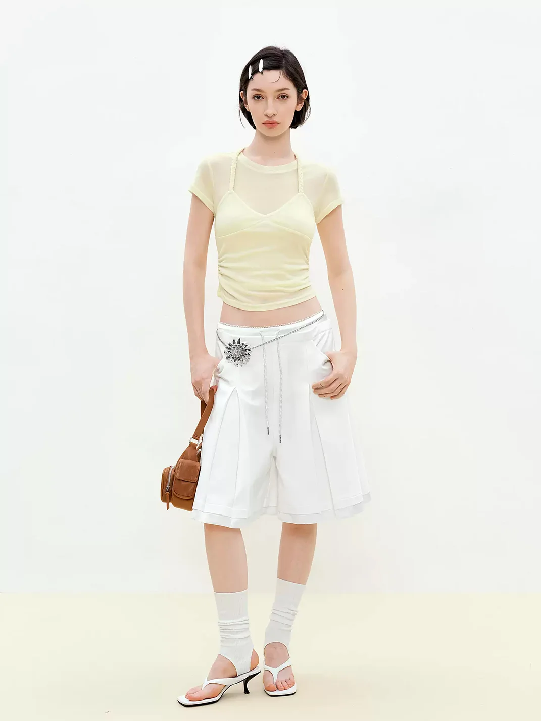 Ayo | Layered Cropped Short-Sleeve T-Shirt