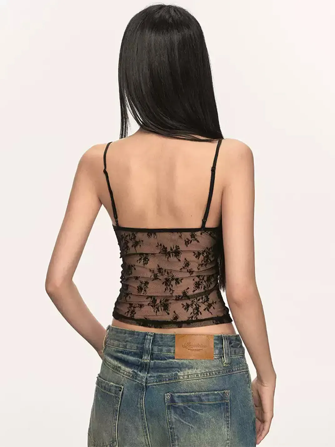 Anna aneae | Cropped Floral Lace Camisole