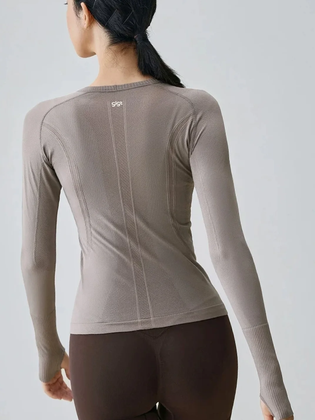 Gigt | Seamless Fitted Long Sleeve Athletic Top
