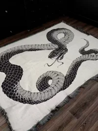 HXT | Retro Snake Knitted Sofa Throw Blanket