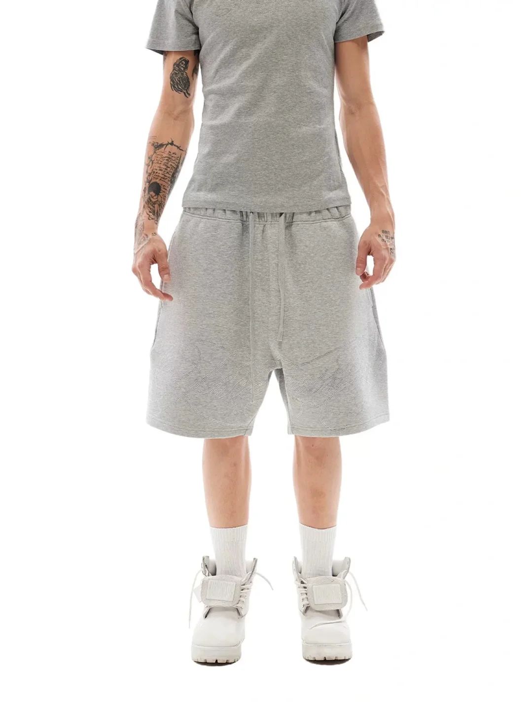 KARMANISTIC | American Vintage Rhinestone Relaxed Drawstring Shorts