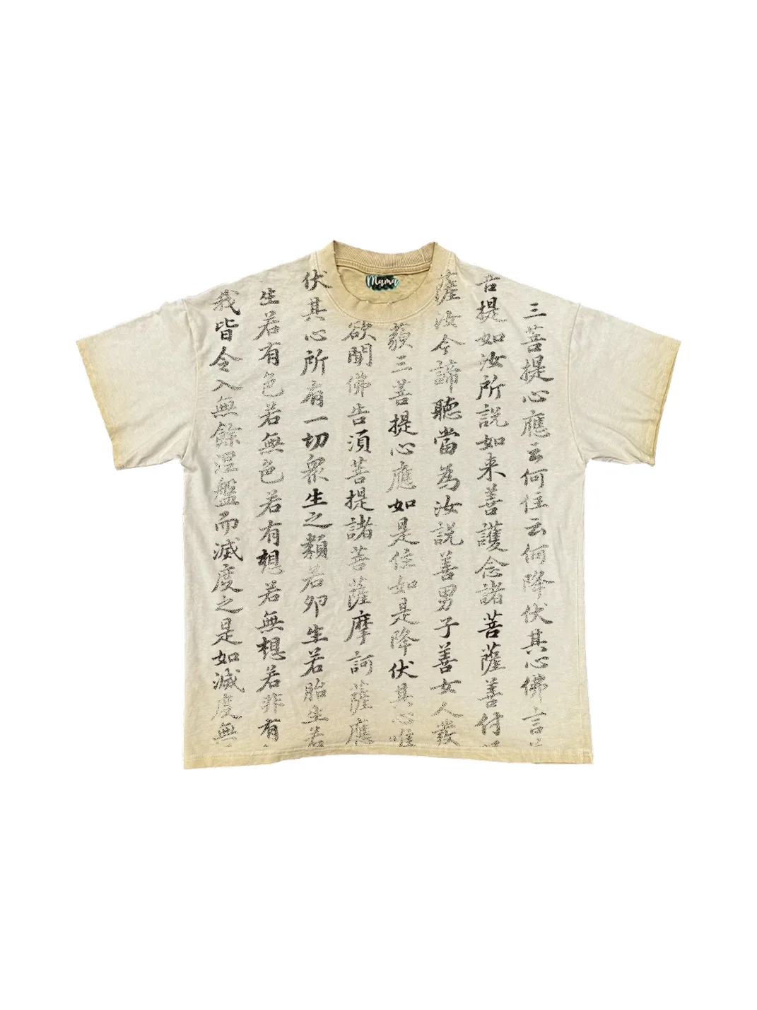 MELANIN | Distressed Washed Graffiti Crew Neck T-Shirt