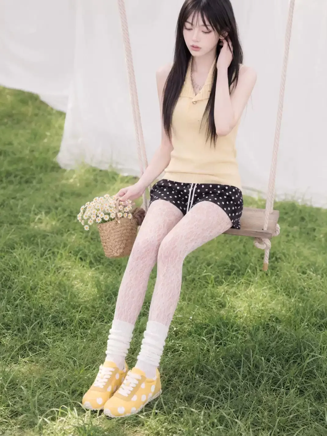SMILEY | Polka Dot Platform Retro Trainers