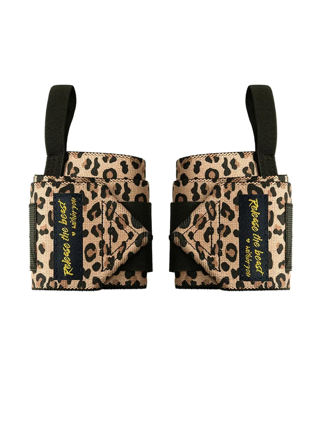 DEEPIMPACT | Leopard Print High-Support Weightlifting Wrist Wraps