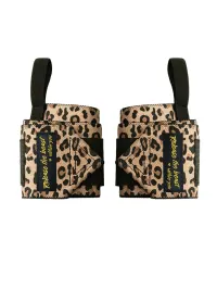 DEEPIMPACT | Leopard Print High-Support Weightlifting Wrist Wraps