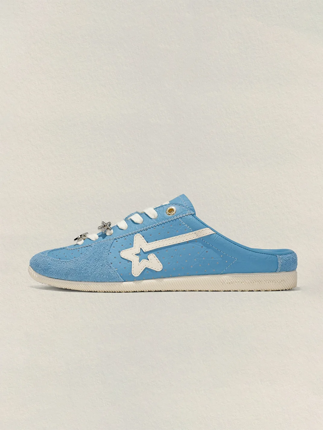 RIPSTAR | Sky Blue Retro Sport Mules