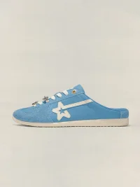 RIPSTAR | Sky Blue Retro Sport Mules