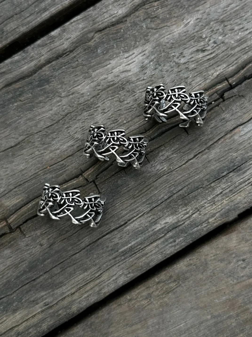 Naturalecho | Punk Love Character Adjustable Open Ring