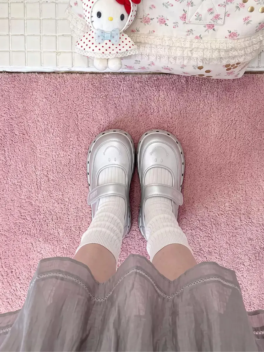 SMILEY | Polka Dot Platform Mary Jane Shoes - 2