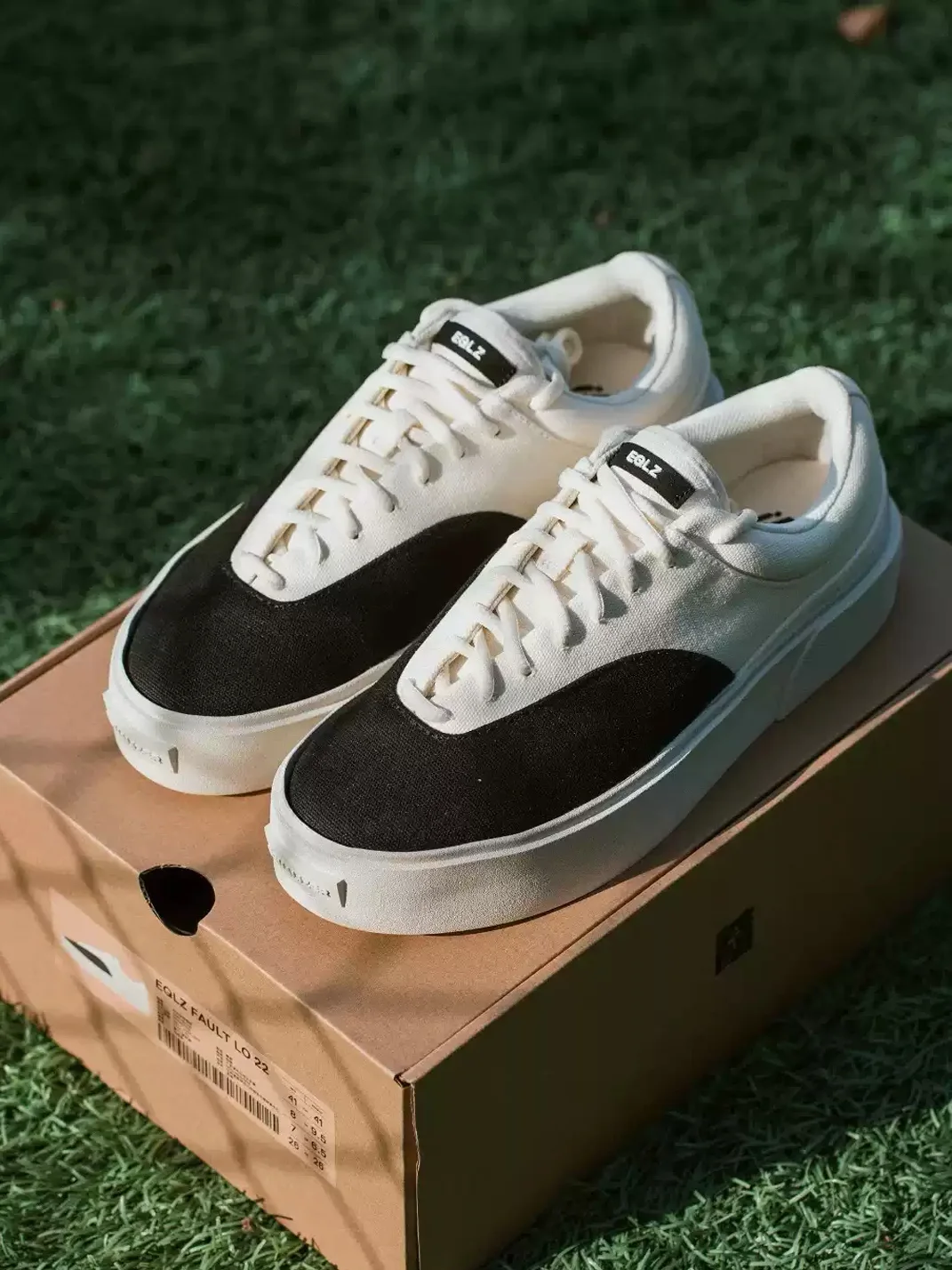 EQLZ | Colorblock Platform Canvas Skate Sneakers