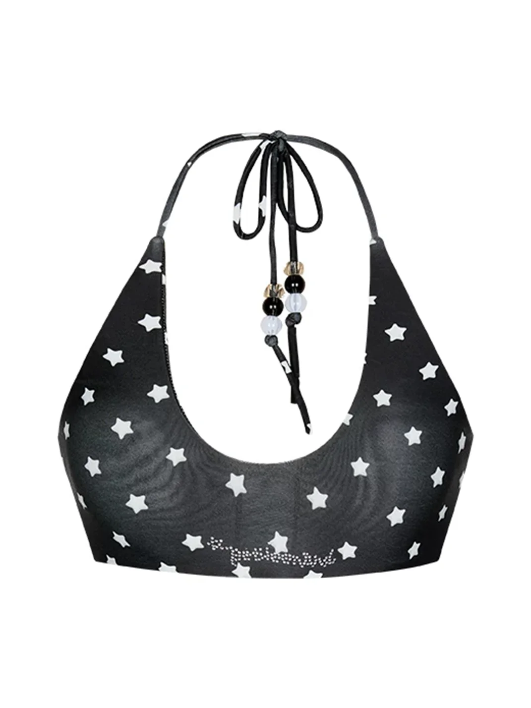 BETWEENAND | Polka Dot Wing Halter Bikini Top