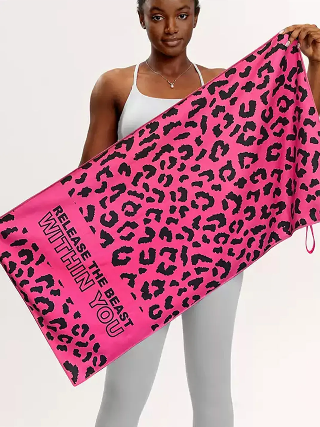 DEEPIMPACT | Portable Leopard Print Sports Towel