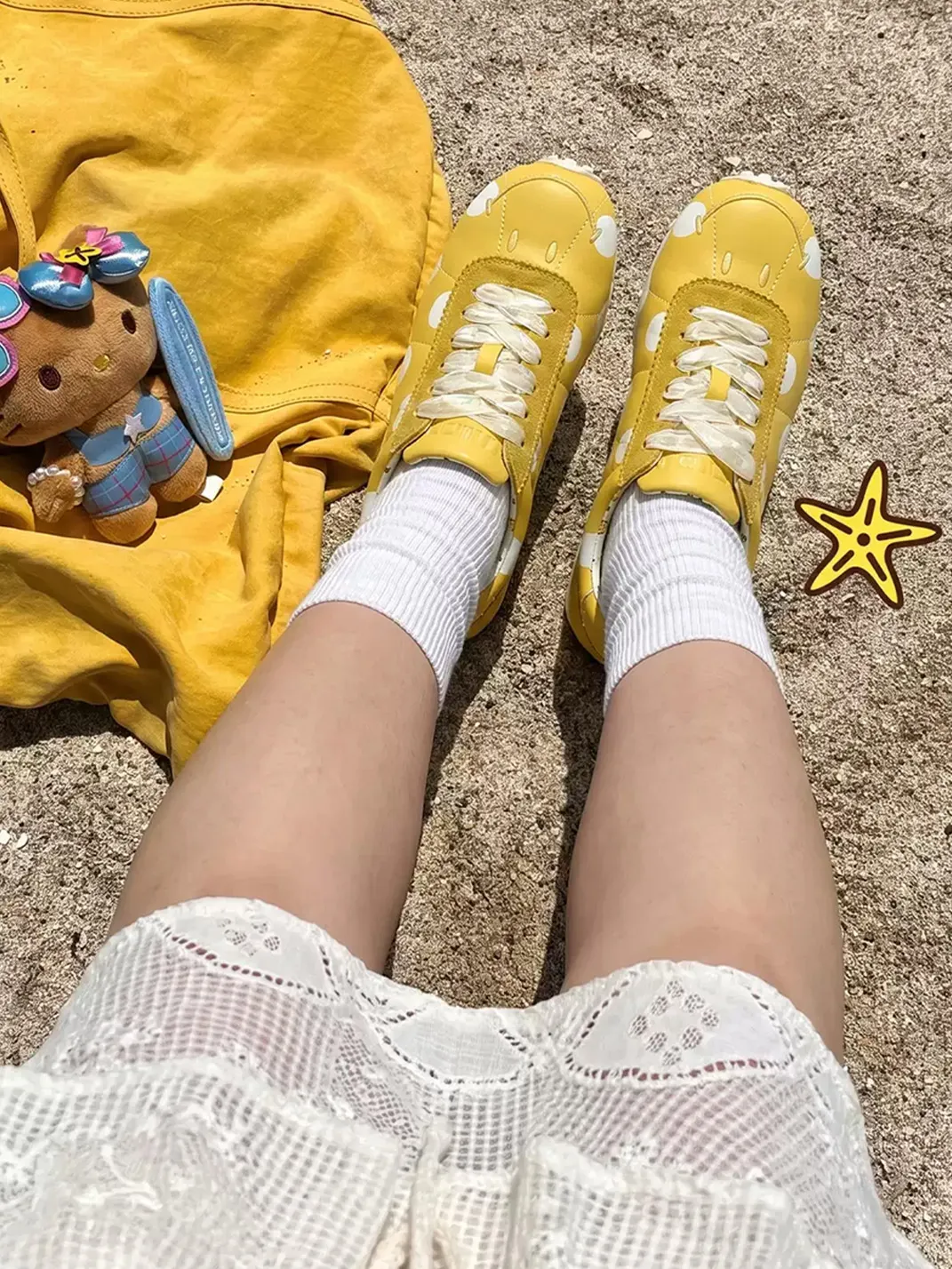 SMILEY | Polka Dot Platform Retro Trainers
