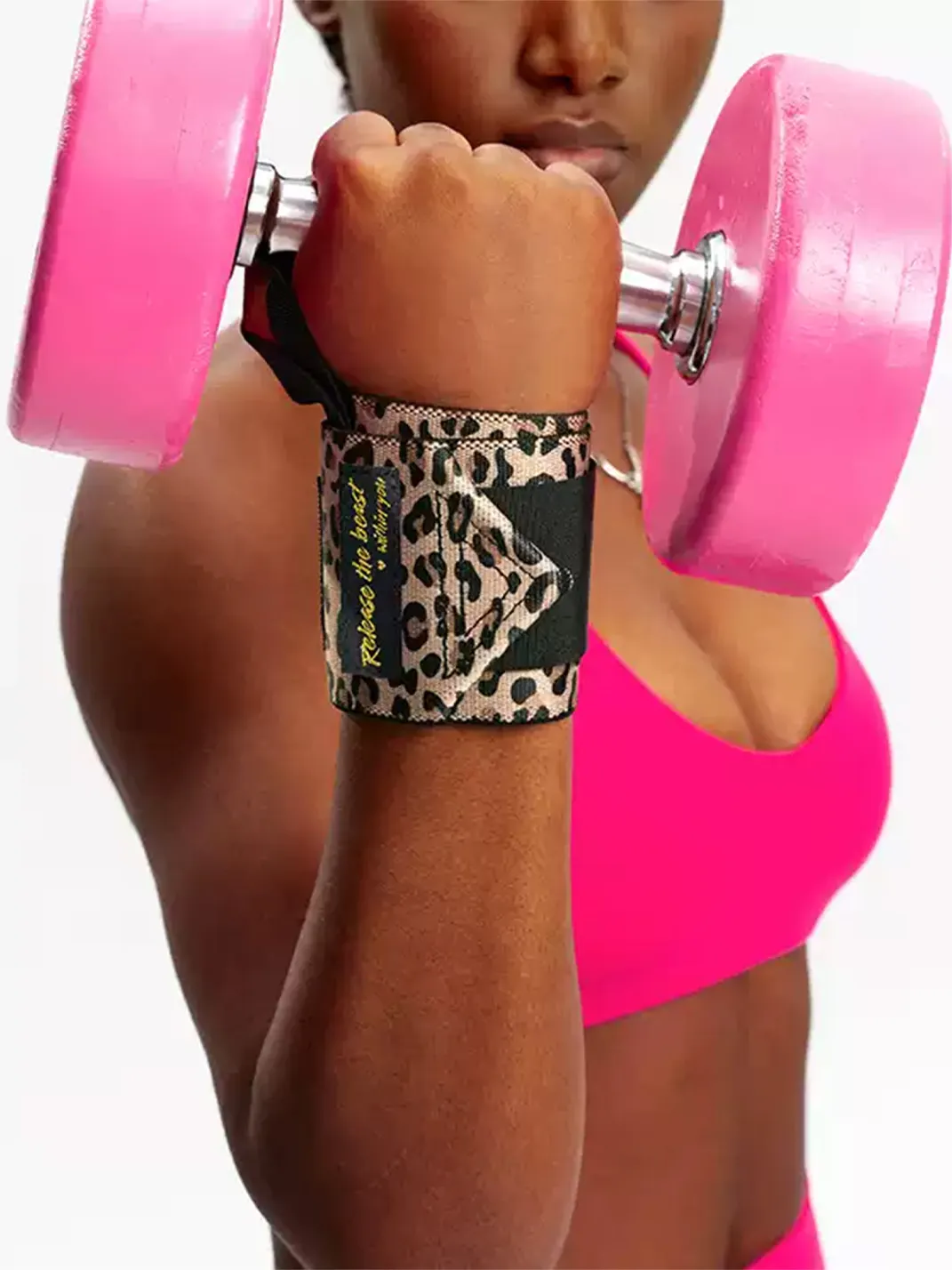 DEEPIMPACT | Leopard Print High-Support Weightlifting Wrist Wraps