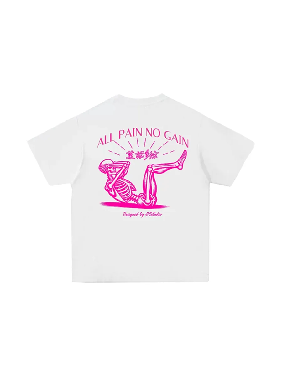 GCSTUDIO | Loose Fit Graphic Fitness T-Shirt - 2