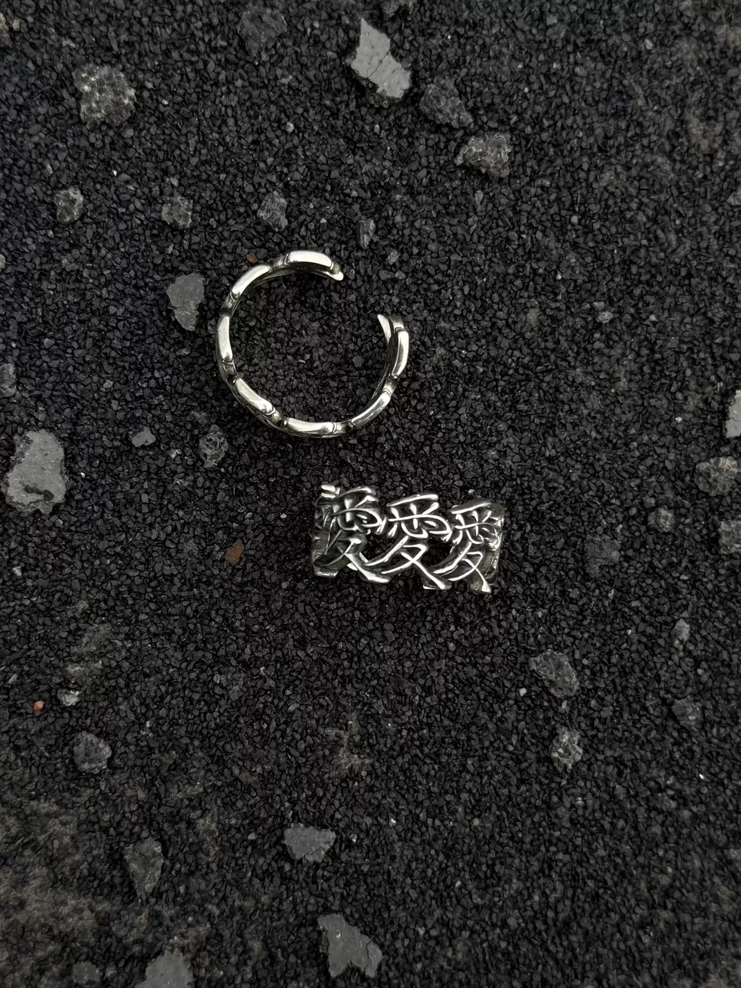 Naturalecho | Punk Love Character Adjustable Open Ring