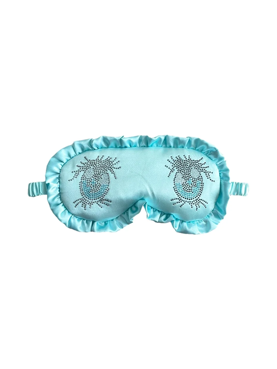 Nit alcove | Rhinestone Eye Ruffle Sleep Mask