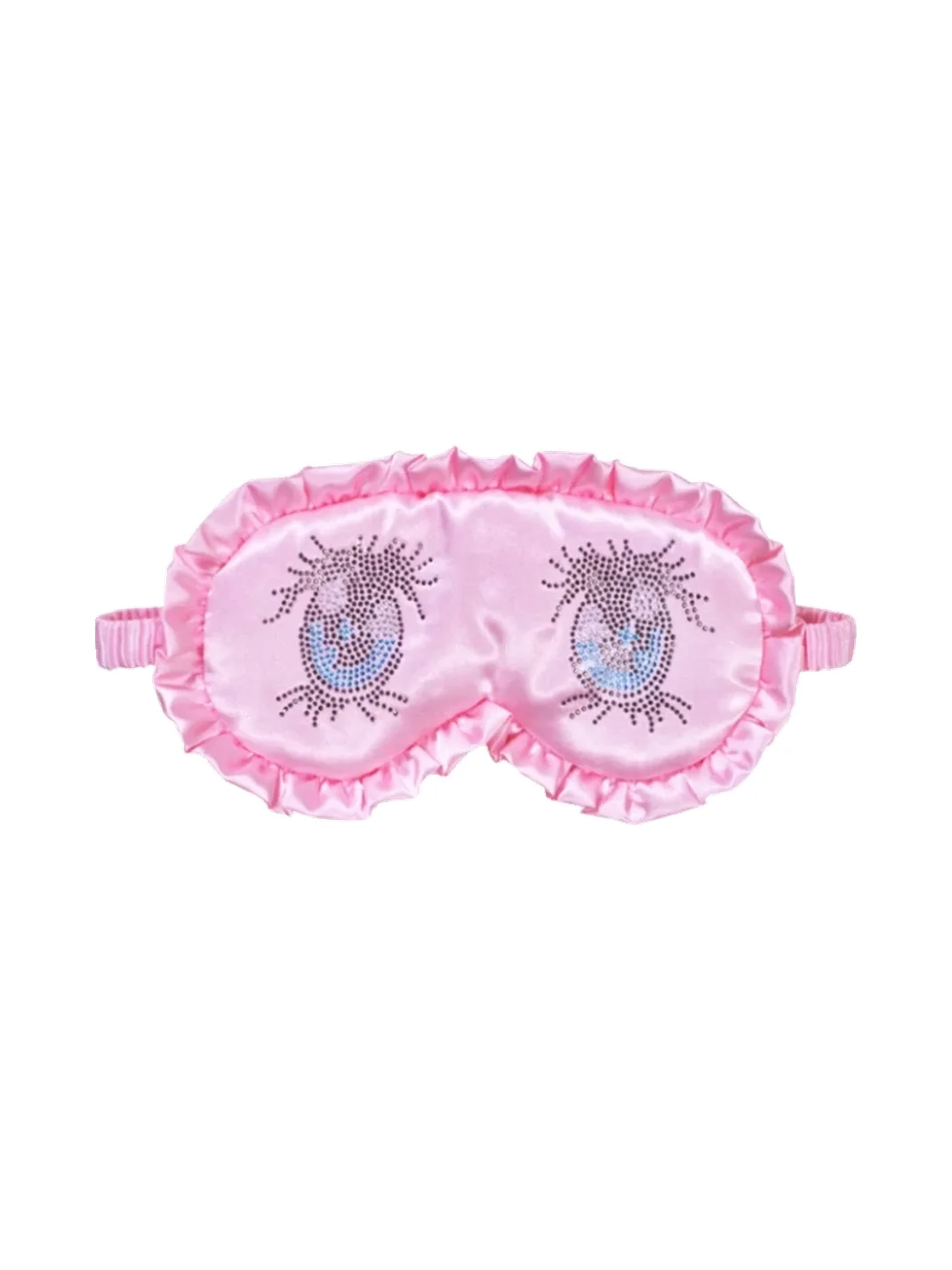 Nit alcove | Rhinestone Eye Ruffle Sleep Mask