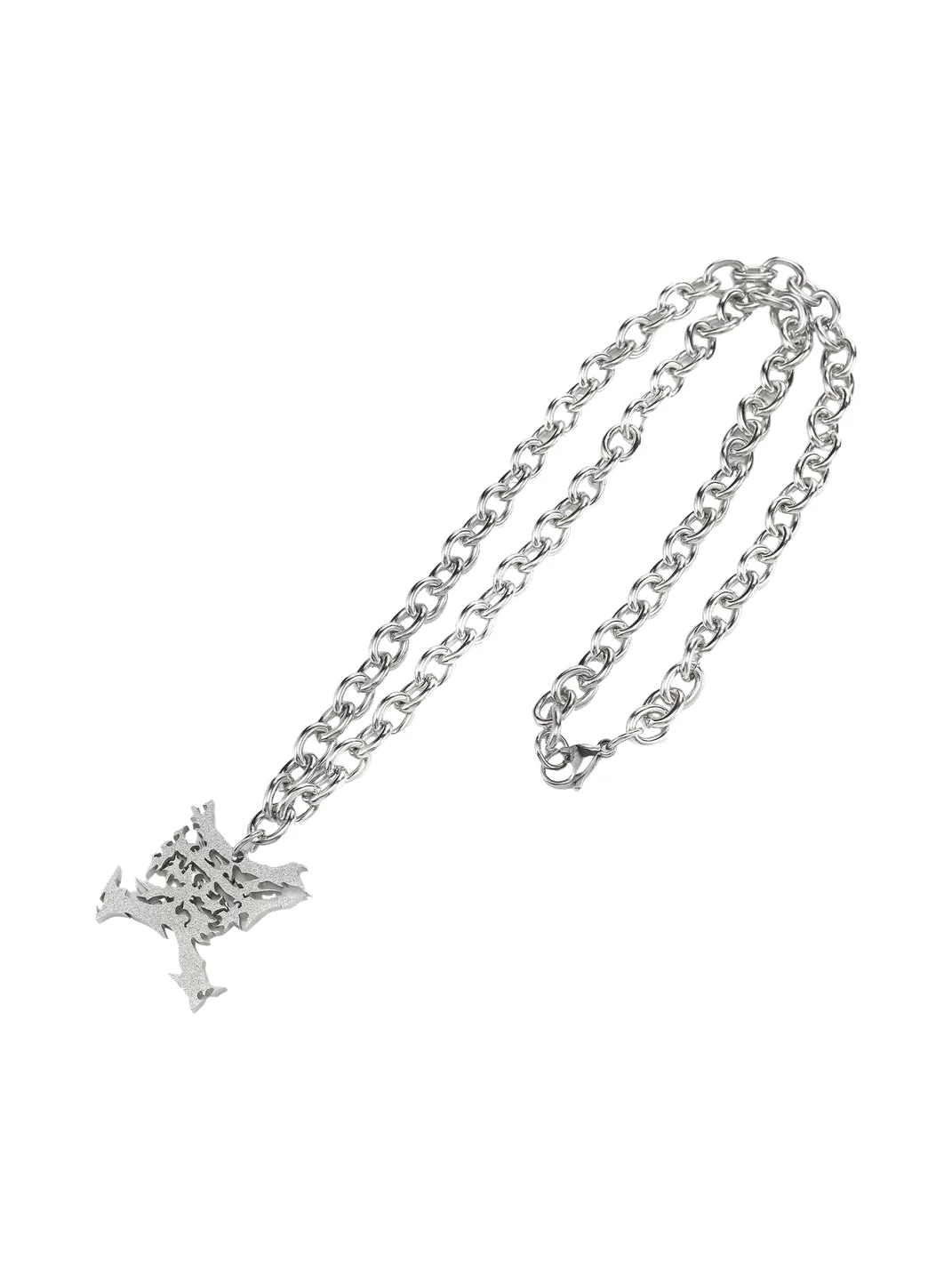 WASTED | Irregular Cutout Pendant Chain Necklace