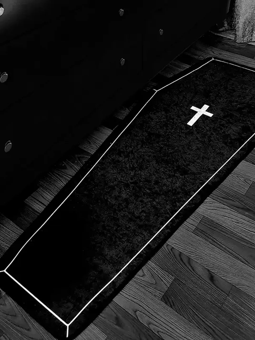 HXT | Gothic Coffin Cross Floor Mat