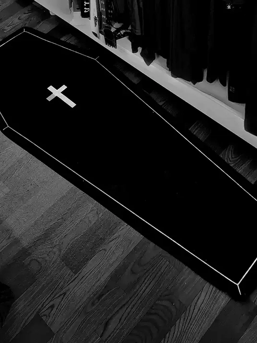 HXT | Gothic Coffin Cross Floor Mat