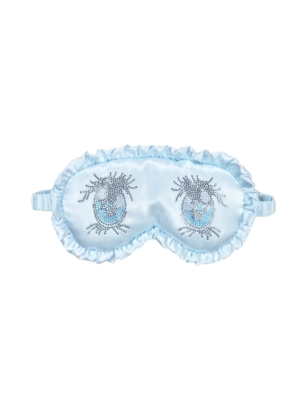 Nit alcove | Rhinestone Eye Ruffle Sleep Mask
