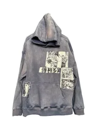 MELANIN | Vintage Washed Patchwork Hoodie