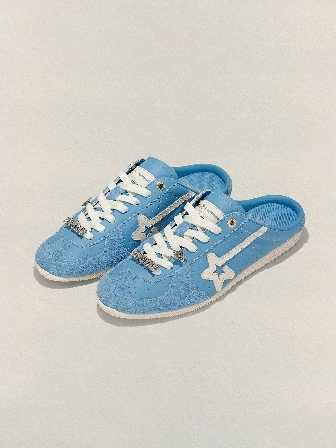 RIPSTAR | Sky Blue Retro Sport Mules