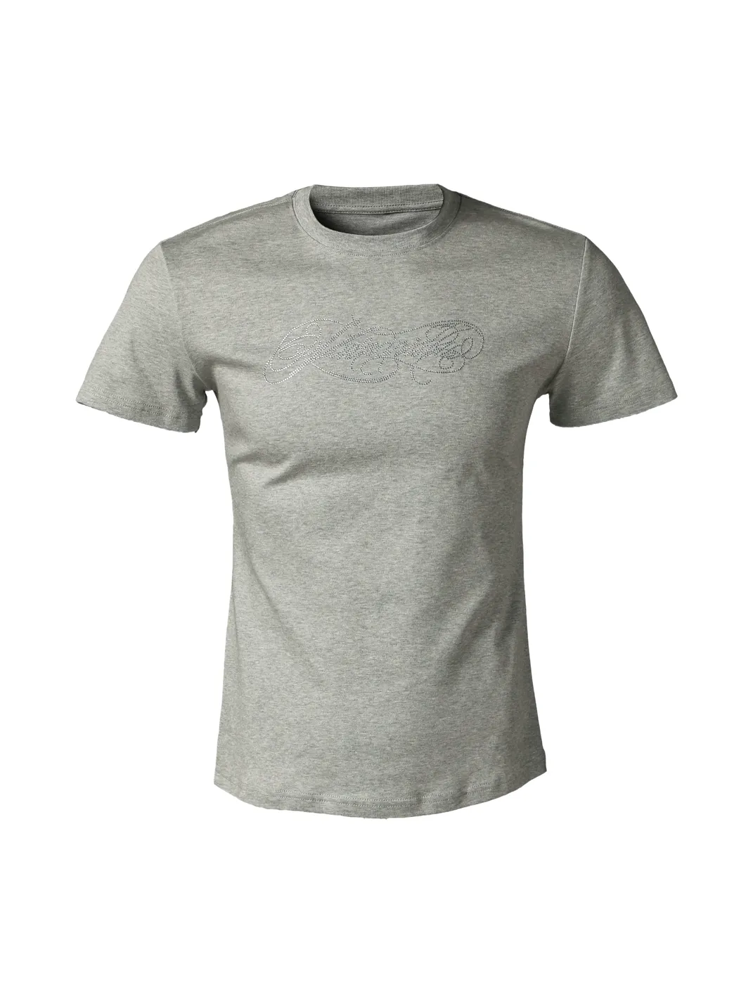 KARMANISTIC | Rhinestone Logo Slim Fit T-Shirt