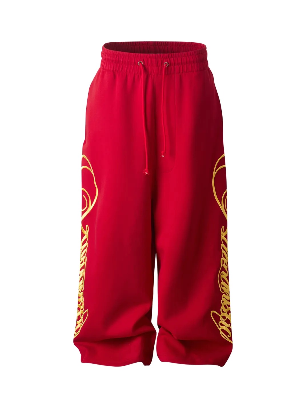 KARMANISTIC | Vintage Embroidered Straight-Leg Sweatpants