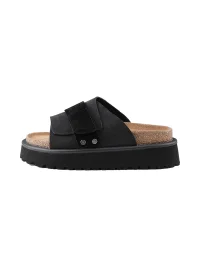 HANQIAORIJI | Studded Platform Leather Slides