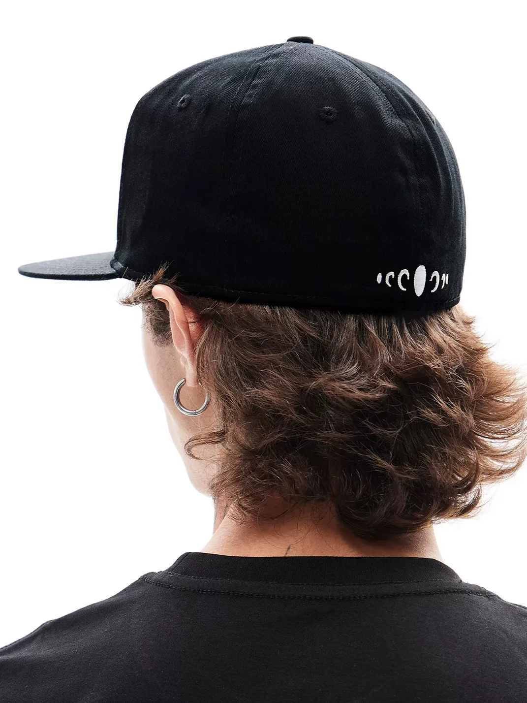 KARMANISTIC | Embroidered Lettering Flat-Brim Cap