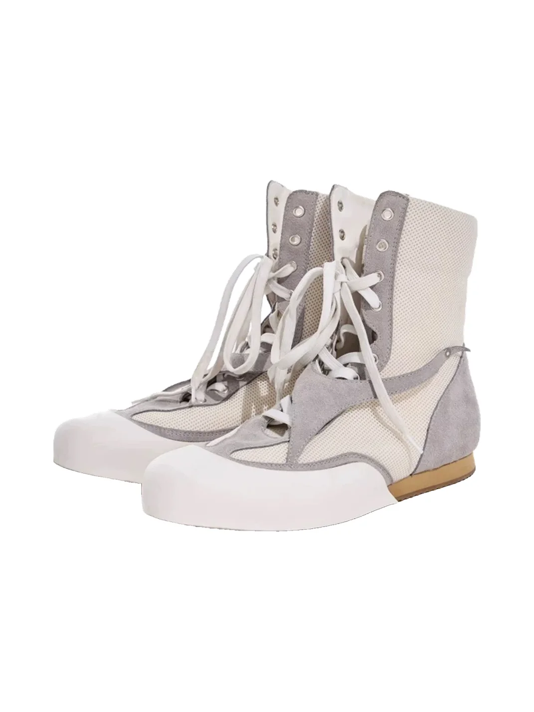 SELVMAKE | Two-Tone Mesh High-Top Training Shoes
