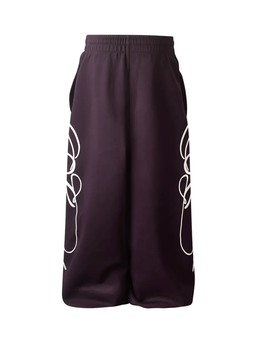 KARMANISTIC | Vintage Embroidered Straight-Leg Sweatpants - 2