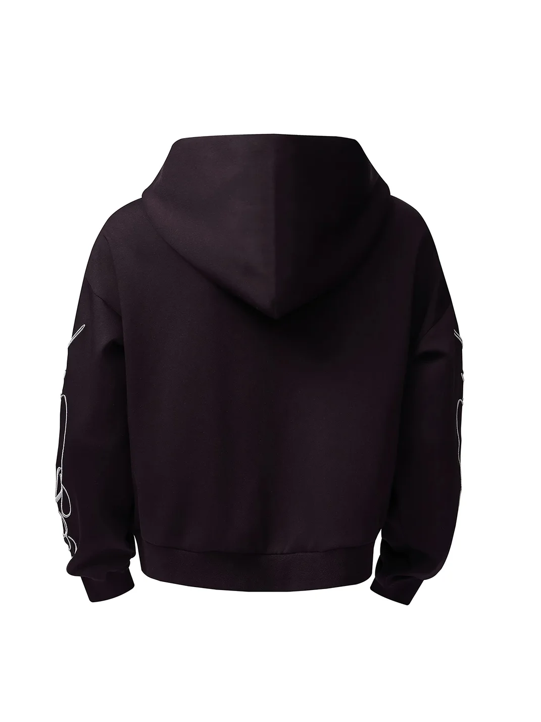 KARMANISTIC | Retro Embroidered Hooded Long-Sleeve Sweatshirt