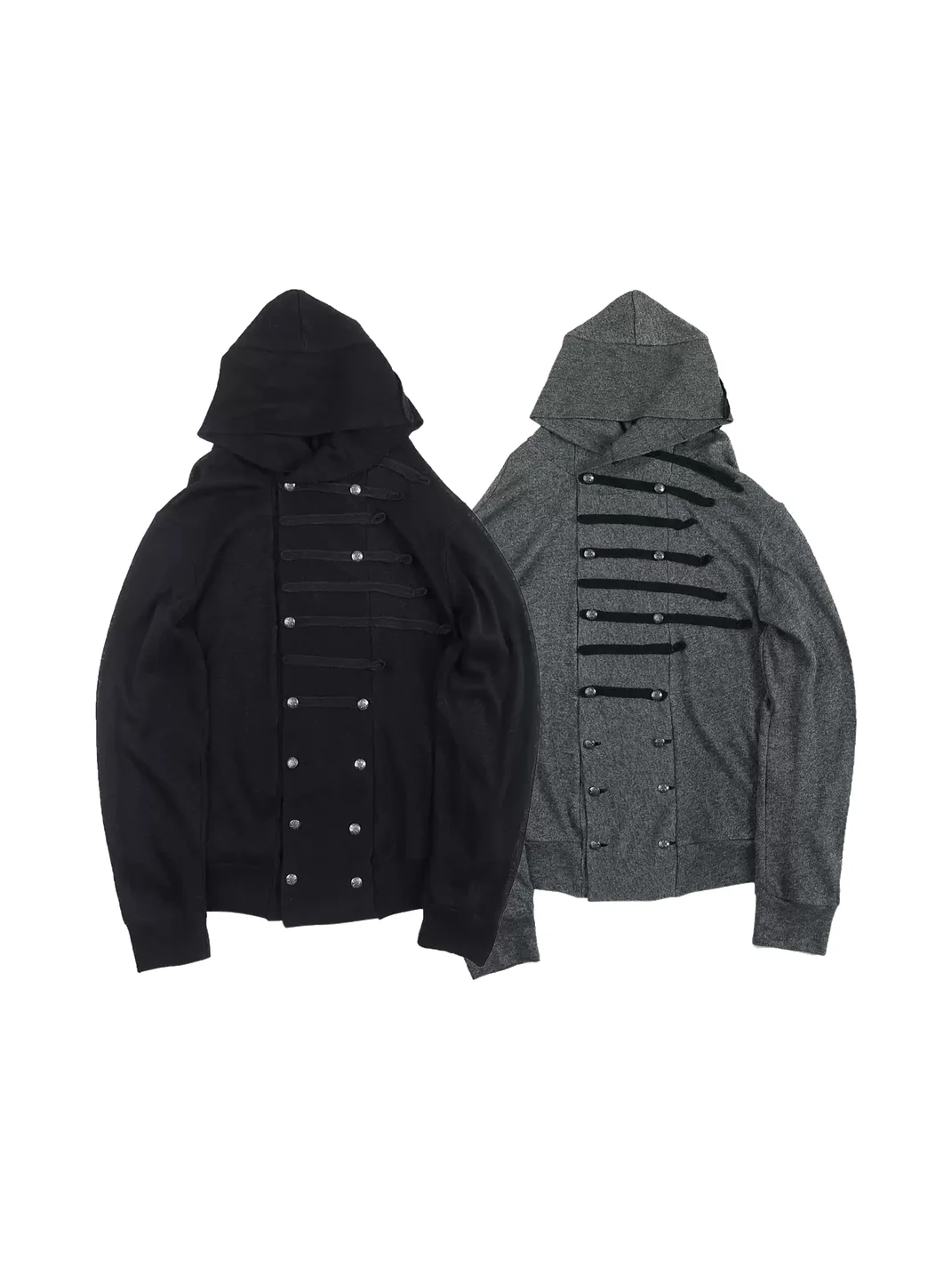 WHISTLEHUNTER | Cropped Hooded Double-Breasted Jacket