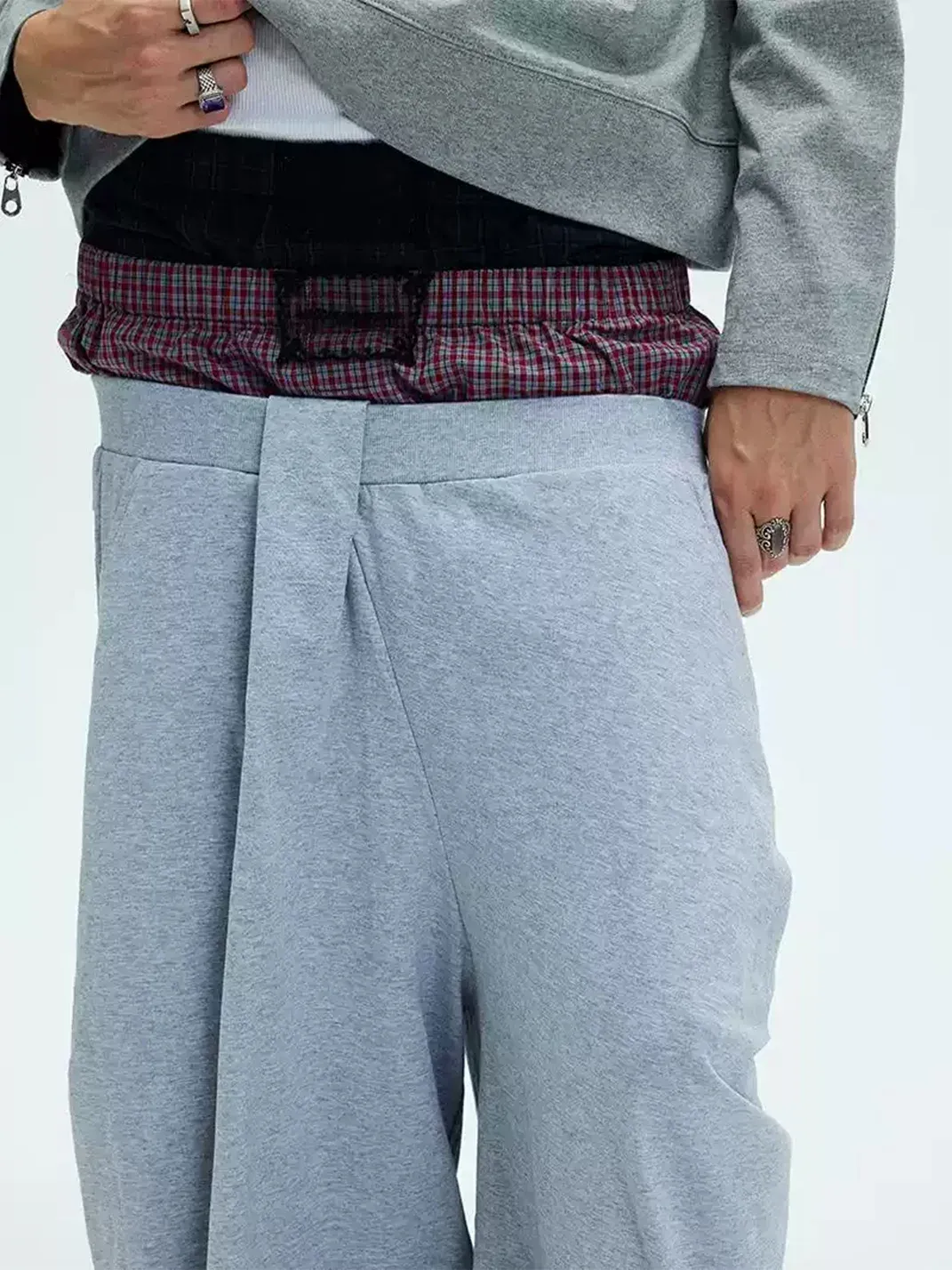 WHISTLEHUNTER | Plaid Lace-Trimmed Boxer Briefs