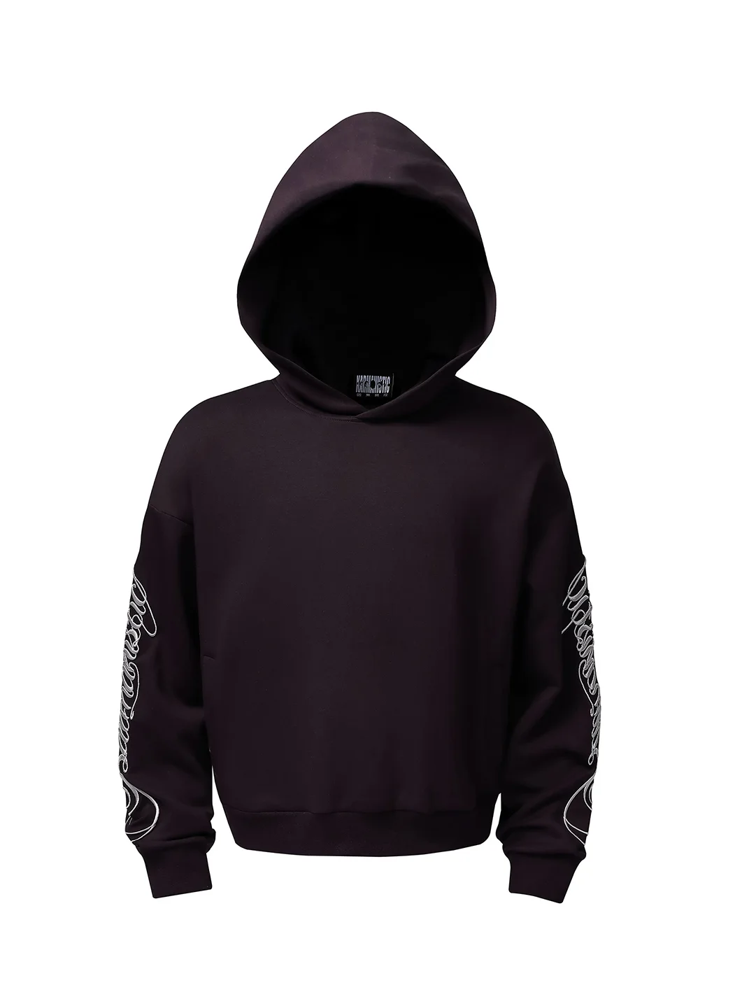 KARMANISTIC | Retro Embroidered Hooded Long-Sleeve Sweatshirt