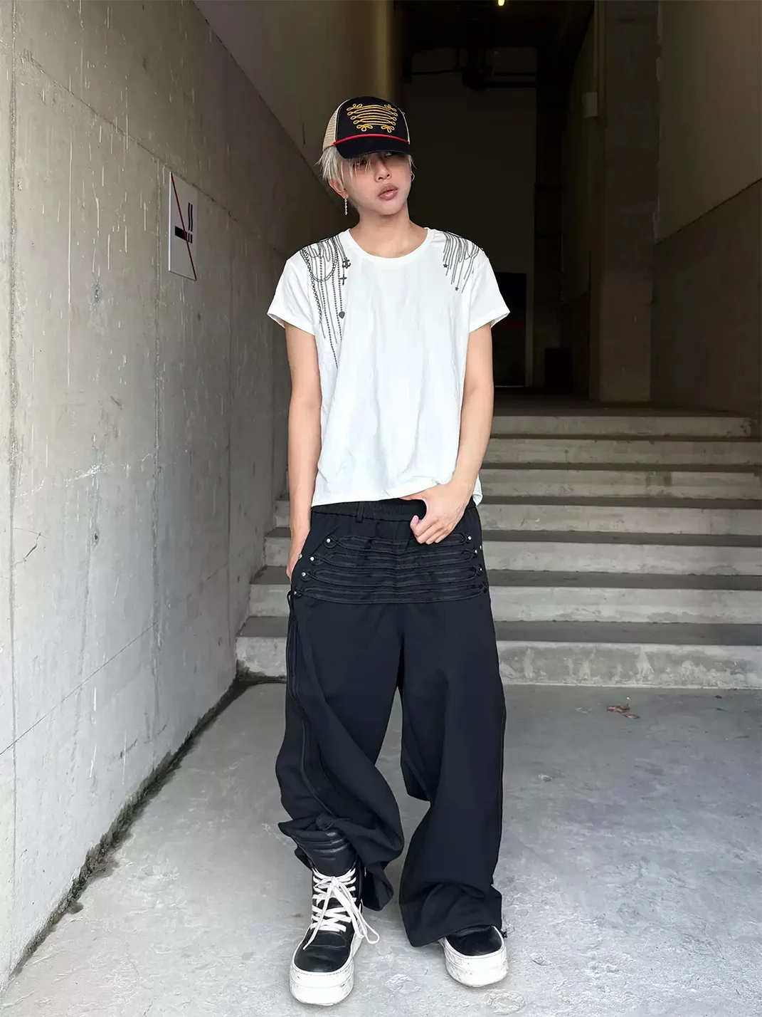 WHISTLEHUNTER | Napoleon Court Wide-Leg Casual Trousers