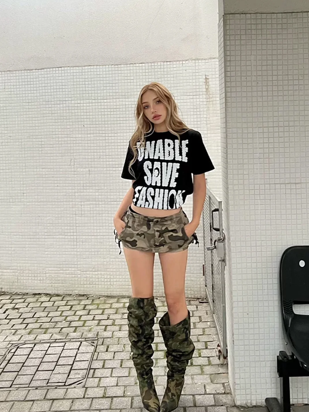 KARMANISTIC | Vintage Rhinestone Graphic T-Shirt