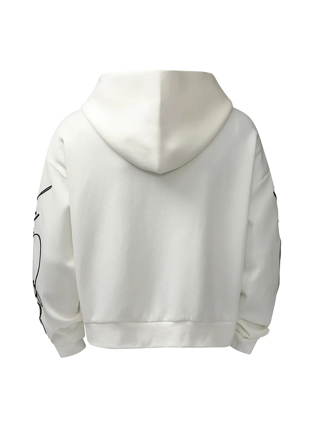 KARMANISTIC | Retro Embroidered Hooded Long-Sleeve Sweatshirt