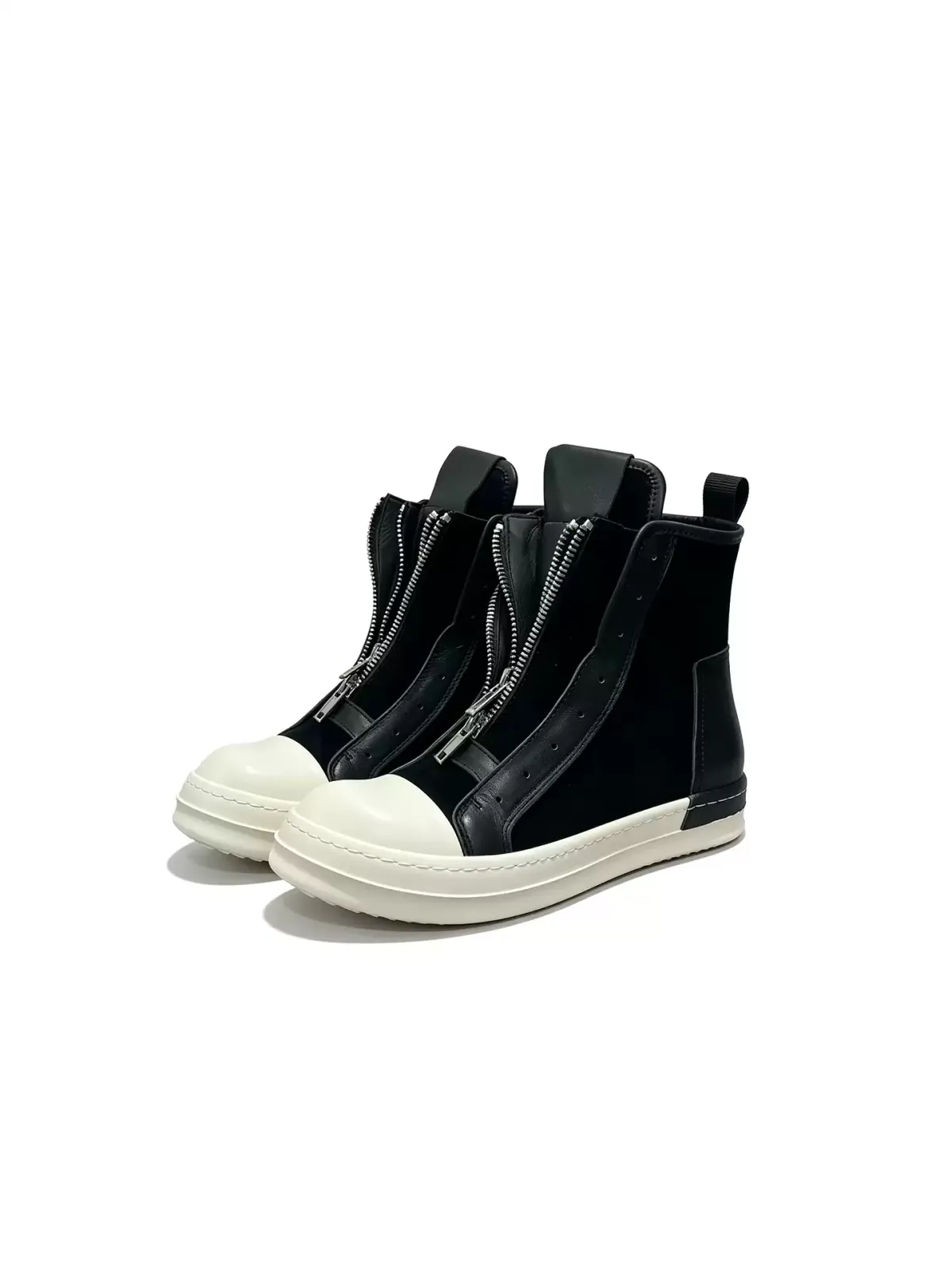 SELVMAKE | High-Top Double-Zip Platform Sneakers