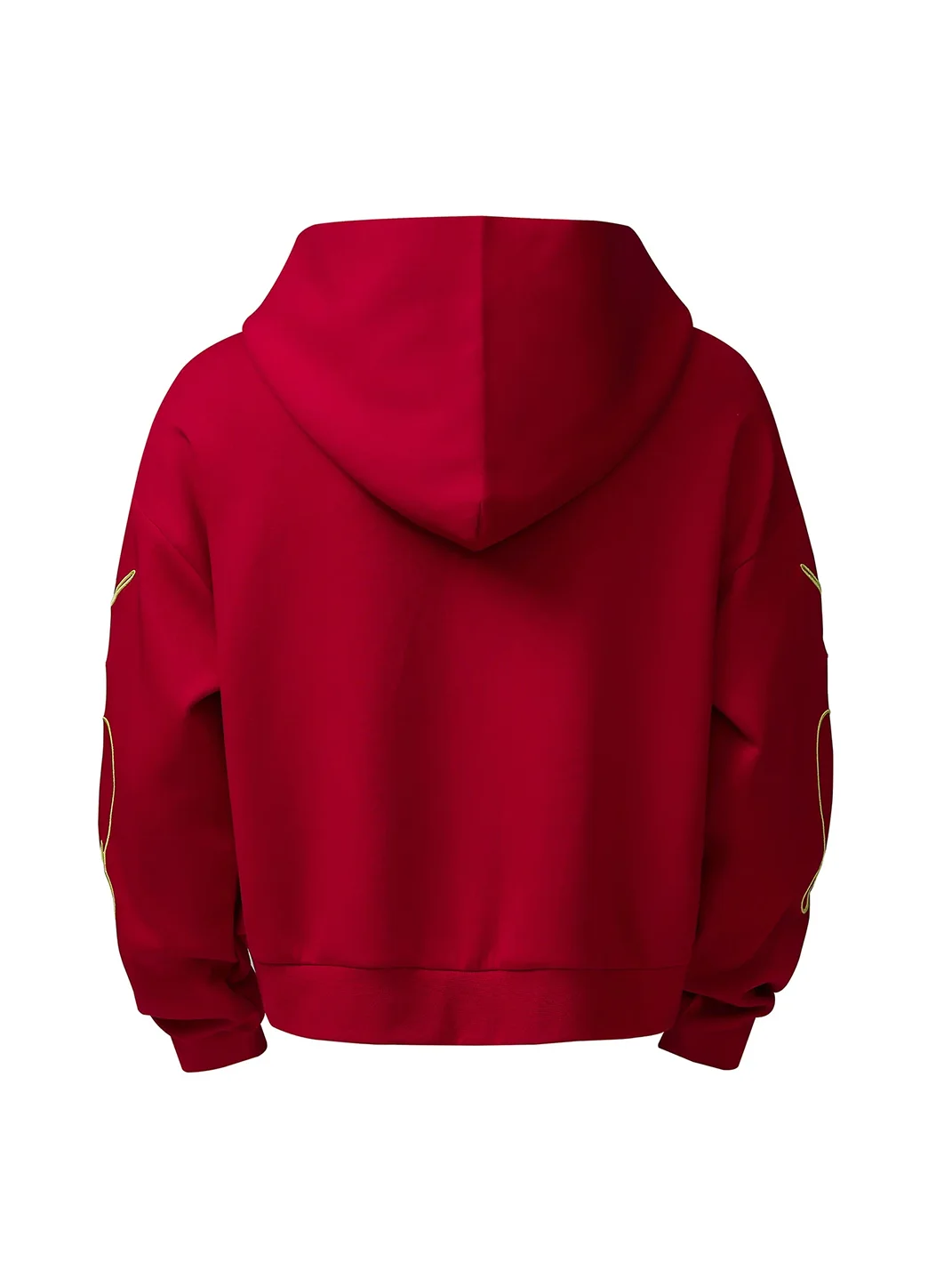 KARMANISTIC | Retro Embroidered Hooded Long-Sleeve Sweatshirt