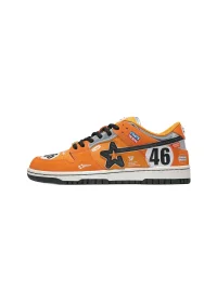 RIPSTAR | Orange Racing Low Top Skate Sneakers