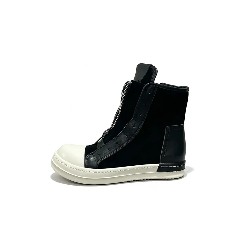 SELVMAKE | High-Top Double-Zip Platform Sneakers